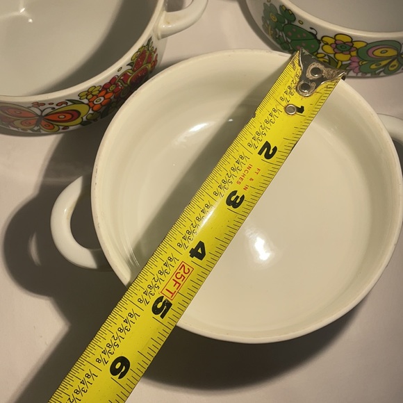 3 MCM Serving Bowls with Colorful; Buttefly,Floral. Lady bug. Sunflower Designs! - Picture 7 of 16